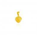 22K Gold Heart Shape Pendant - Click here to buy online - 293 only..