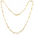 22kt Gold Two Tone Chain Necklace for Girls - Click here to buy online - 1,520 only..