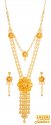 21K long Necklace Set - Click here to buy online - 9,018 only..
