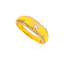 22 kt 2 Tone Mens Fancy Ring  - Click here to buy online - 676 only..
