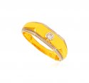 22 kt 2 Tone Mens Fancy Ring  - Click here to buy online - 911 only..