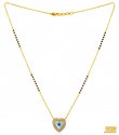 22K Gold Exclusive Mangalsutra Chain - Click here to buy online - 695 only..