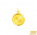 Click here to View - 22Kt Gold Initial Pendant (M) 