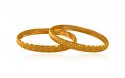 Click here to View - 22K Gold Fancy Baby Kada (2 pc) 