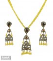 Click here to View - Polki Diamonds Pendant Set 