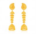 22Karat Gold Long Earrings - Click here to buy online - 1,371 only..