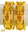 Click here to View - 22Kt Gold Meenakari Kada (2Pc) 