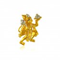 22 Karat Gold Hanuman Pendant - Click here to buy online - 702 only..