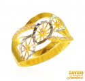 22kt Gold Two Tone Ring - Click here to buy online - 440 only..