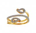 18KT Yellow Gold Diamond Ring - Click here to buy online - 1,233 only..