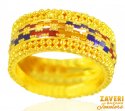22K Gold Fancy Meenakari band - Click here to buy online - 819 only..
