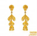 22K Designer Jhumka Earrings - Click here to buy online - 1,378 only..