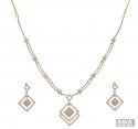 Designer 18K Gold Diamond Set  - Click here to buy online - 12,593 only..