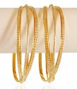 22kt Gold Rhodium Bangle (set of 2) - Click here to buy online - 2,272 only..