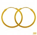 22 Karat Gold Hoop Earrings  - Click here to buy online - 483 only..