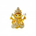 Gold Lord Ganesha 22 kt Pendant - Click here to buy online - 964 only..