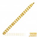 22k Two Tone Layered Bracelet - Click here to buy online - 1,446 only..