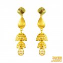 22kt Gold Long Earrings - Click here to buy online - 1,144 only..