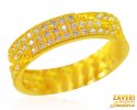 22k Gold Cubic Zircon Band - Click here to buy online - 539 only..