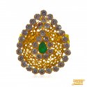 22 Karat Gold Emaerald Ring - Click here to buy online - 676 only..
