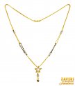 22K Gold Fancy Mangalsutra - Click here to buy online - 1,333 only..