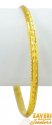 22Kt Gold Bangles 1 PCs - Click here to buy online - 1,914 only..