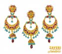 22k Gold fancy Pendant Set - Click here to buy online - 3,975 only..