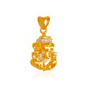 22 kt Gold Lord Ganesha Pendant - Click here to buy online - 482 only..