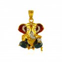 Ganesh Pendant (22K Gold) - Click here to buy online - 938 only..