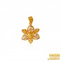 Gold Two Tone Pendant - Click here to buy online - 256 only..