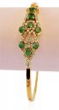 18K Diamond and Emerald Kada - Click here to buy online - 3,954 only..