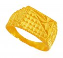 22KT Gold Mens Fancy Ring - Click here to buy online - 614 only..