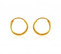 22K Gold Hoop Earrings  - Click here to buy online - 129 only..