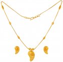 Click here to View - 22kt Gold Necklace and Earrings Set 