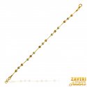 22K Gold Balls Bracelet - Click here to buy online - 538 only..
