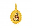 Gold Swami Narayan Pendant - Click here to buy online - 393 only..