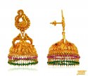 Geru Finish Gold Jhumki Earrings - Click here to buy online - 3,748 only..