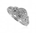 18kt White Gold Diamond Ring - Click here to buy online - 2,079 only..