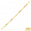 22Kt Gold Fancy Meenakari Bracelet - Click here to buy online - 1,735 only..