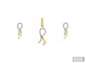 Gold 14K Delicate Pendant Set - Click here to buy online - 757 only..