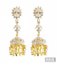 Signity Studded Jhumka Earrings 22k - Click here to buy online - 1,743 only..