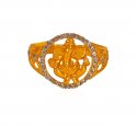 22K Gold Ganesha Ring - Click here to buy online - 563 only..
