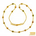 22K Gold Fancy Chain 16 inches  - Click here to buy online - 1,411 only..