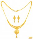 Fancy Necklace Set 22 Kt - Click here to buy online - 1,777 only..