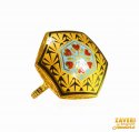 Click here to View - 22Kt Gold Meenakari Ring 