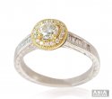 Center Solitaire Diamond Ring 18k - Click here to buy online - 3,427 only..
