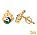 Click here to View - 22Kt Gold Meenakari Fancy Earrings 