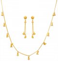Click here to View - 22kt Gold Fancy Necklace Set 