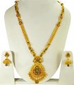 22k Gold Bridal Antique Long  Set - Click here to buy online - 11,934 only..