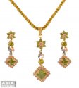 22K Gold Fancy Pendant Set - Click here to buy online - 1,950 only..
